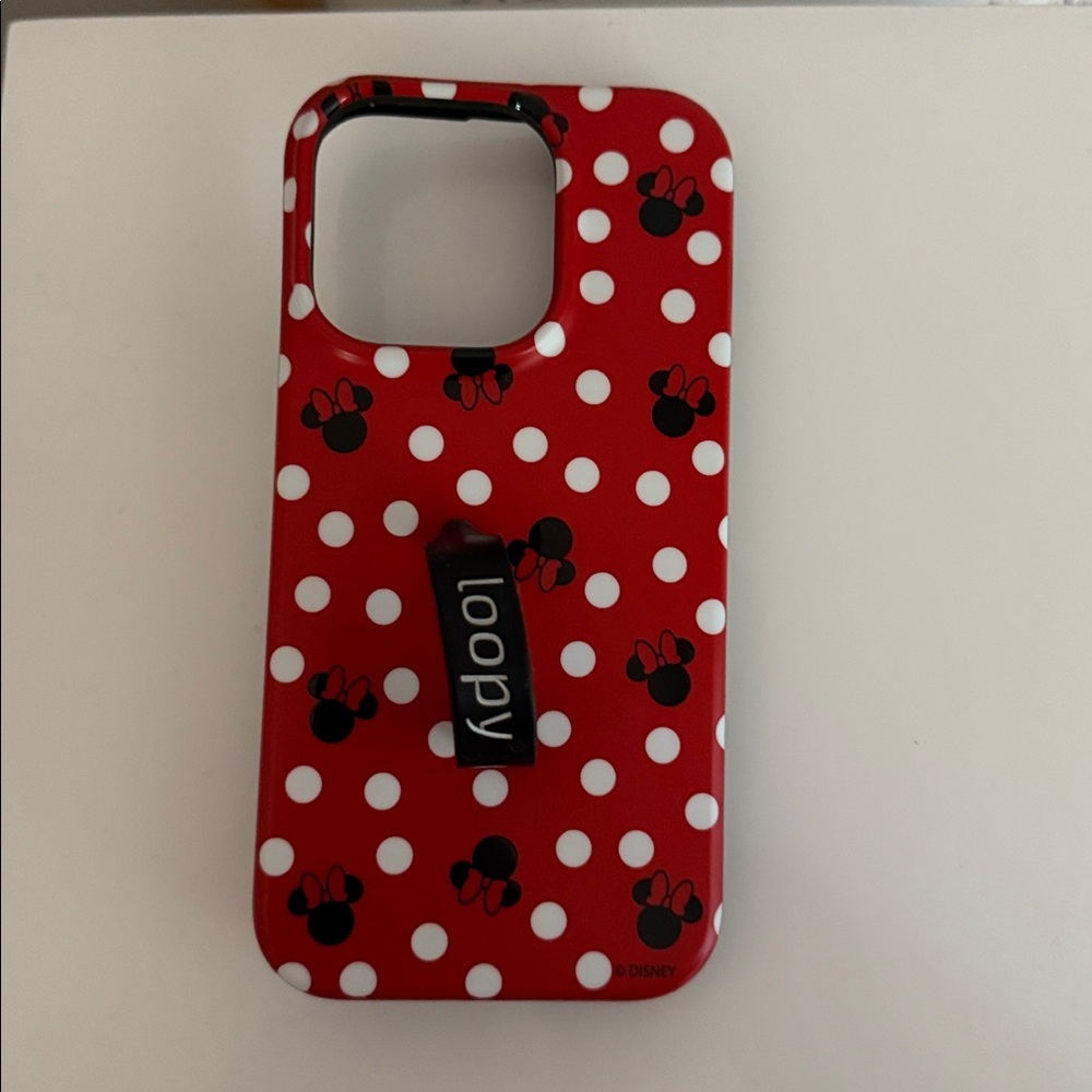 Loopy Disney Minnie Mouse Polka Dot iPhone 14 pro Case!
